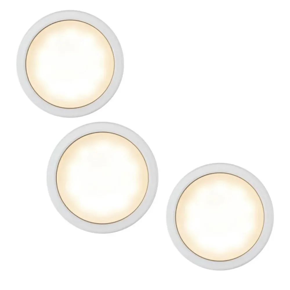 LED Under Cabinet Lighting - Kitchen Closet Lights - Shelf Lighting - Pack of 3